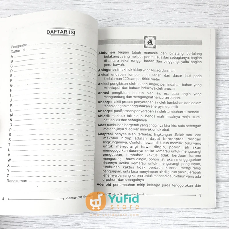 BUKU KAMUS IPA ILMU PENGETAHUAN ALAM UNTUK SD (MEDIA MANDIRI) - Image 4