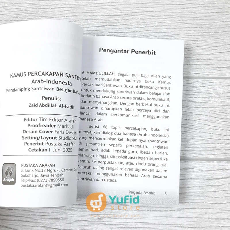 BUKU KAMUS PERCAKAPAN SANTRIWAN ARAB - INDONESIA (PUSTAKA ARAFAH) - Image 3