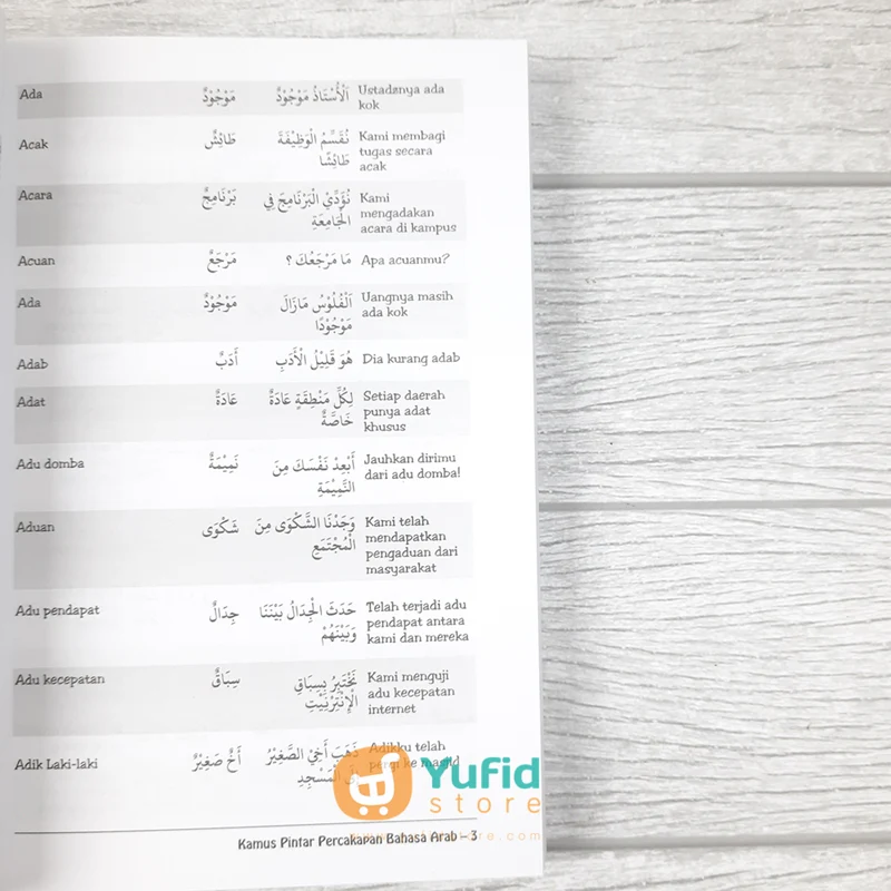 BUKU KAMUS PINTAR PERCAKAPAN BAHASA ARAB (AS-SALAM) - Image 5
