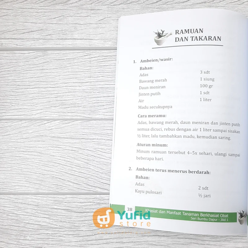 BUKU KEMBALI KE ALAM KHASIAT & MANFAAT TANAMAN BERKHASIAT OBAT 1 (NASHIRUSSUNNAH) - Image 8
