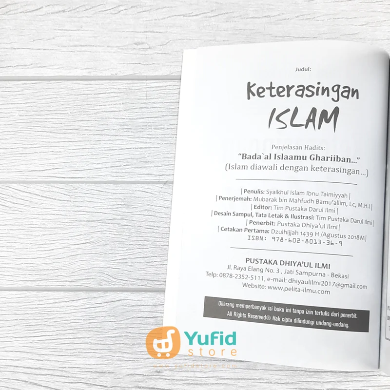 BUKU KETERASINGAN ISLAM - IBNU TAIMIYYAH (DHIYYAUL ILMI) - Image 3