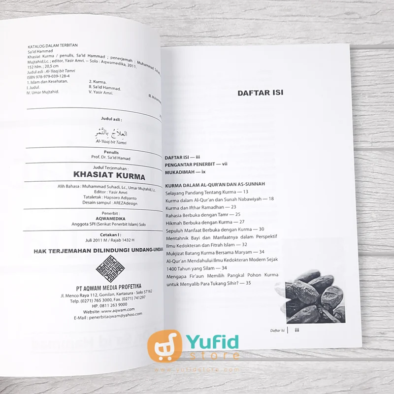 BUKU KHASIAT KURMA (AQWAMEDIKA) - Image 3