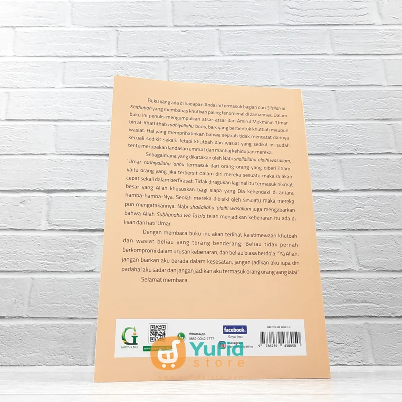 BUKU KHUTBAH DAN WASIAT UMAR BIN KHATHTHAB (GRIYA ILMU) - Image 2