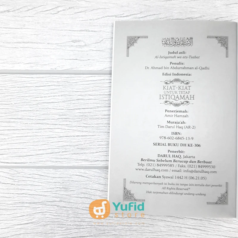 BUKU SAKU KIAT-KIAT UNTUK TETAP ISTIQOMAH (DARUL HAQ) - Image 3
