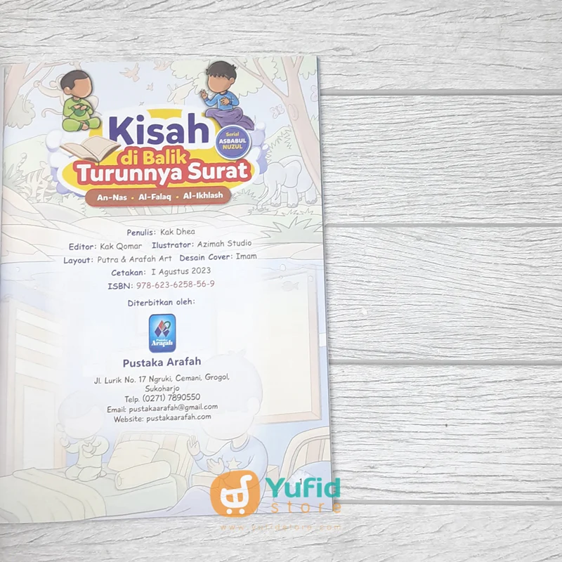 BUKU KISAH DI BALIK TURUNNYA SURAT AN-NAS, AL-FALAQ, AL-IKHLAS (PUSTAKA ARAFAH) - Image 3