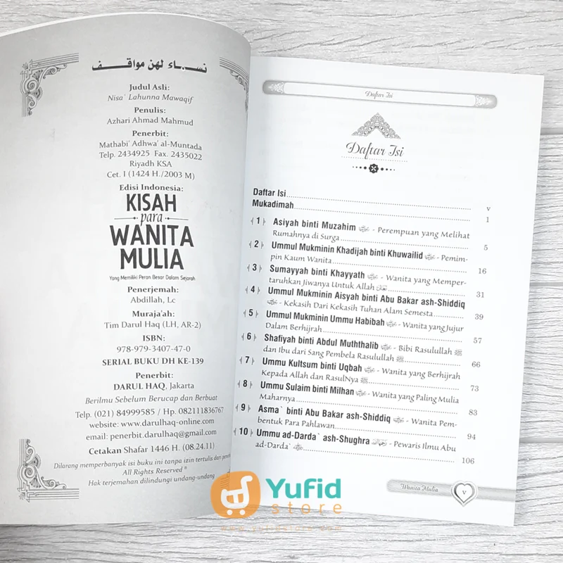 BUKU KISAH PARA WANITA MULIA YANG MEMILIKI PERAN BESAR DALAM SEJARAH (DARUL HAQ) - Image 3