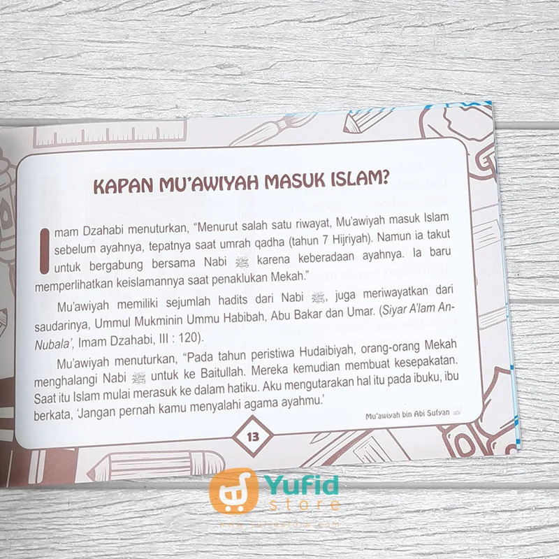 BUKU KISAH PENULIS WAHYU SERI 1 MUAWIYAH BIN ABI SUFYAN (MEDIA SHOLIH) - Image 6
