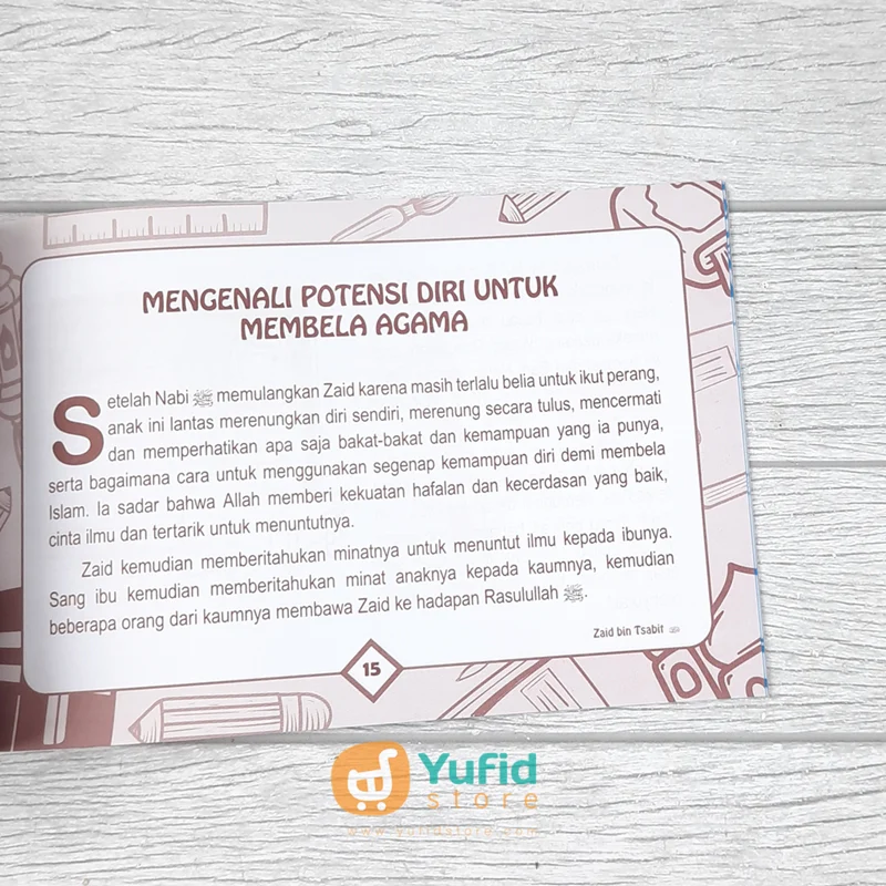 BUKU KISAH PENULIS WAHYU SERI 3 ZAID BIN TSABIT ((MEDIA SHOLIH) - Image 6