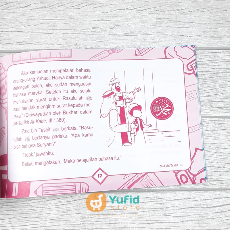 BUKU KISAH PENULIS WAHYU SERI 3 ZAID BIN TSABIT ((MEDIA SHOLIH) - Image 7
