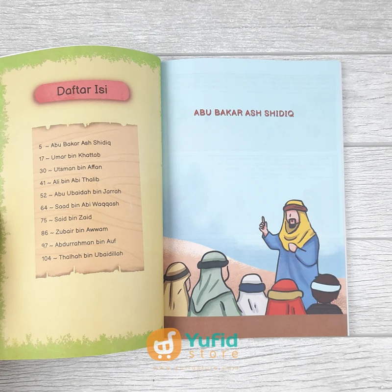 BUKU KOMIK 10 SAHABAT RASULULLAH YANG DIJAMIN MASUK SURGA (BACAAN MEDIA) - Image 4
