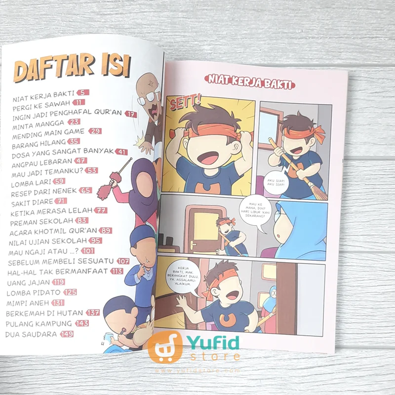 BUKU KOMIK HADIS ANAK SHALIH SEJAK KECIL #1 KUATKAN IMAN (PQS) - Image 4