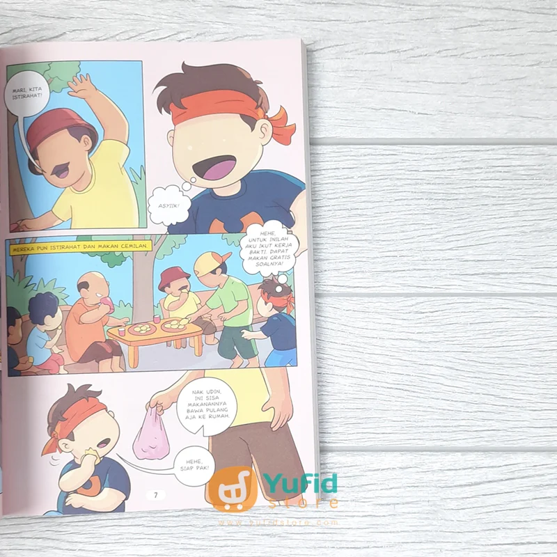 BUKU KOMIK HADIS ANAK SHALIH SEJAK KECIL #1 KUATKAN IMAN (PQS) - Image 5