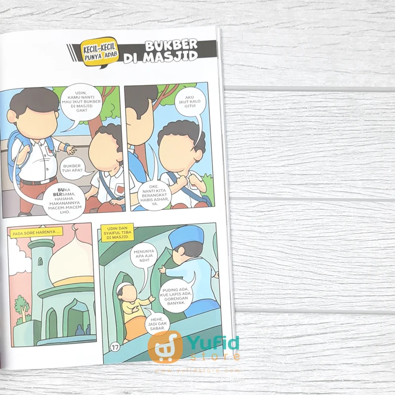 BUKU KOMIK ISLAMI KECIL-KECIL PUNYA ADAB #1 BELAJAR BAIK (PQS) - Image 8