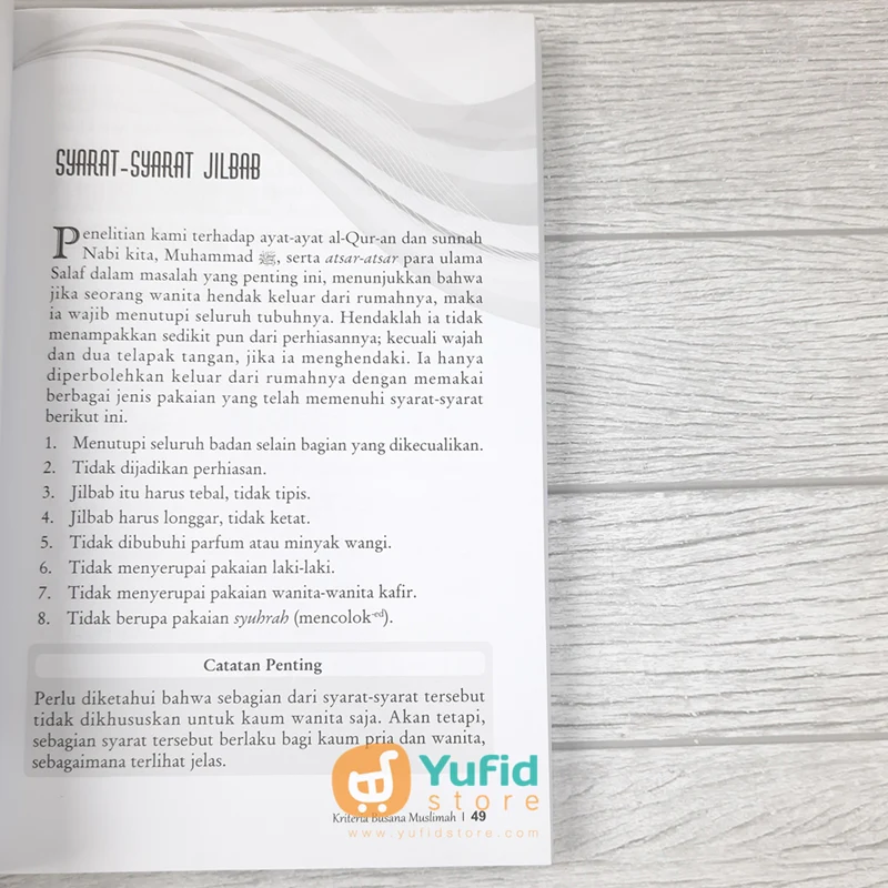 BUKU KRITERIA BUSANA MUSLIMAH (PUSTAKA IMAM ASY SYAFII) - Image 6
