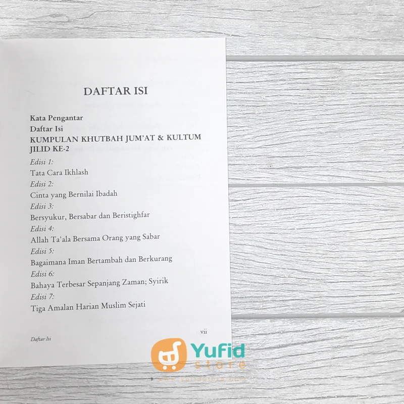 BUKU KUMPULAN KHUTBAH JUMAT DAN KULTUM JILID 2 (PUSTAKA IBNU UMAR) - Image 5