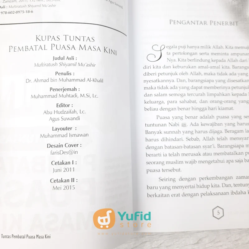 BUKU KUPAS TUNTAS PEMBATAL PUASA (ZAMZAM) - Image 3