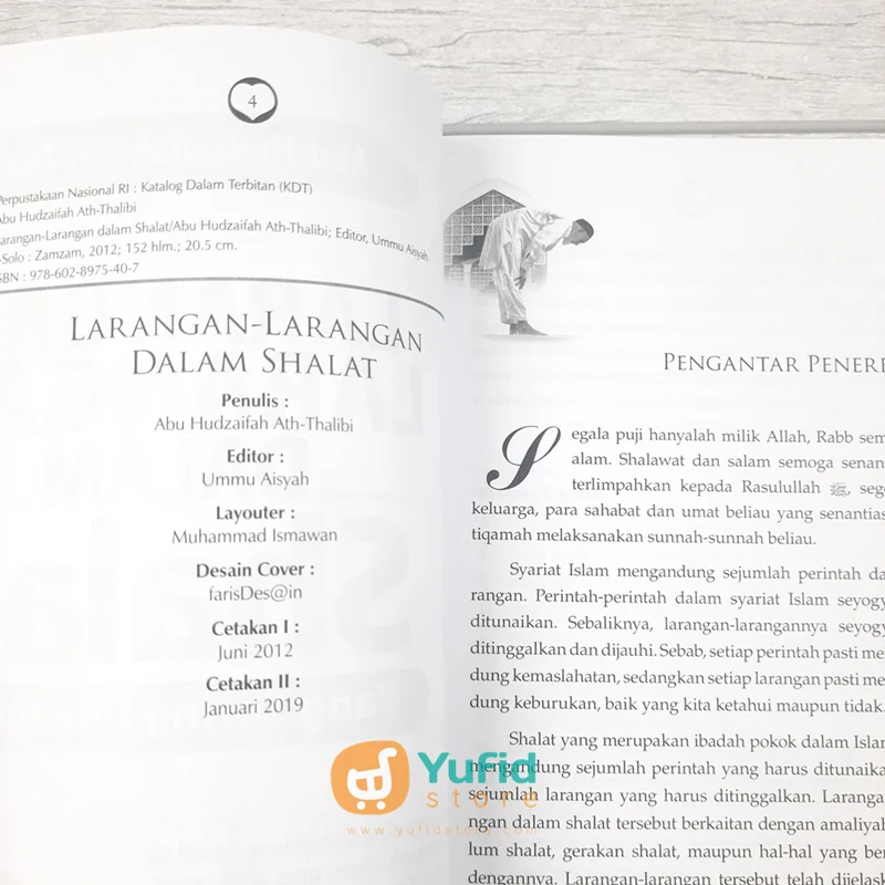 BUKU LARANGAN-LARANGAN DALAM SHALAT YANG SERING DILANGGAR (ZAM ZAM) - Image 3