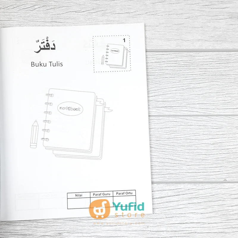 BUKU MAHIR MEWARNAI SAMBIL MENGENAL KOSAKATA BAHASA ARAB SERI PERALATAN SEKOLAH (DAAR ILMI) - Image 5