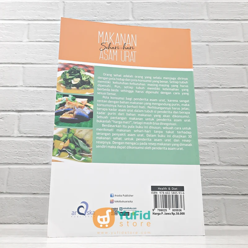BUKU MAKANAN SEHARI-HARI ASAM URAT (ARASKA PUBLISHER) - Image 2