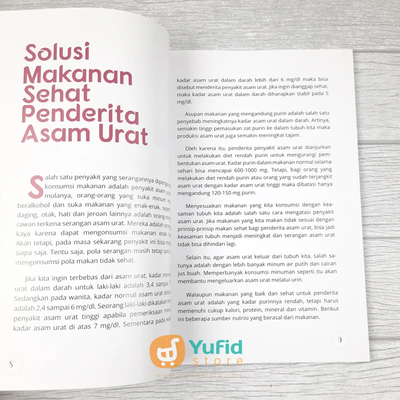 BUKU MAKANAN SEHARI-HARI ASAM URAT (ARASKA PUBLISHER) - Image 6