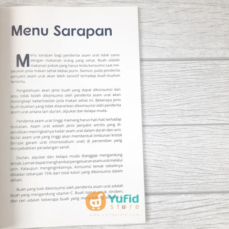 BUKU MAKANAN SEHARI-HARI ASAM URAT (ARASKA PUBLISHER) - Image 8