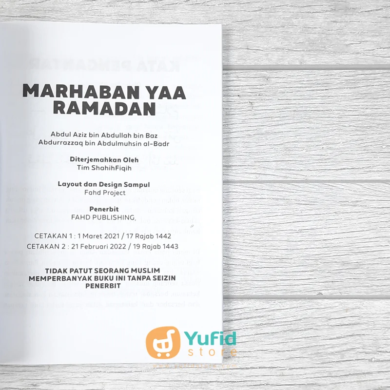 BUKU MARHABAN YAA RAMADHAN (FAHD PUBLISHING) - Image 3
