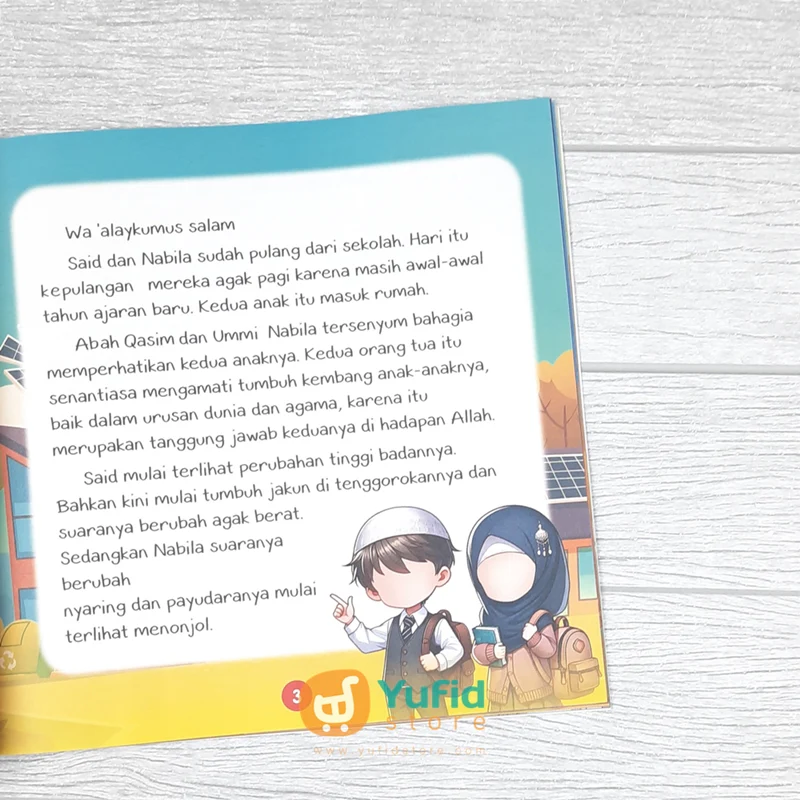 BUKU MASA PUBER PERTAMAKU SERI TARBIYAH JINSIYAH EDISI CERITA (AS-SALAM KIDS) - Image 6