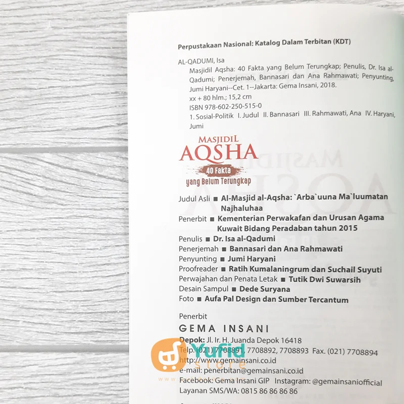 Buku Masjidil Aqsa 40 Fakta yang Belum Terungkap (Gema Insani Press) - Image 3