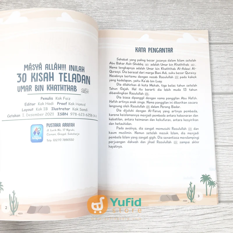 BUKU MASYAALLAH!!! INILAH 30 KISAH TELADAN UMAR BIN KHATHTHAB (PUSTAKA ARAFAH) - Image 3