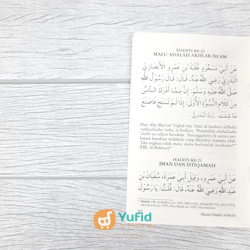 BUKU SAKU MATAN HADITS ARBAIN (PUSTAKA IBNU UMAR) - Image 7