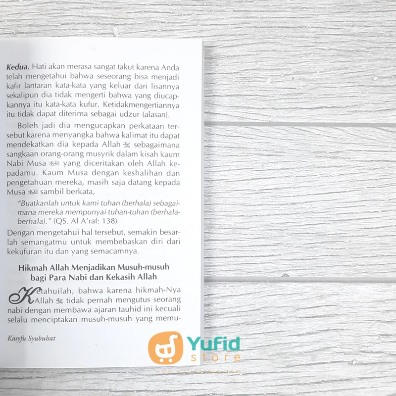 BUKU MATAN KASYFU SYUBUHAT DILENGKAPI USHULUS SITTAH MEMBONGKAR AKAR KESYIRIKAN (MEDIA HIDAYAH) - Image 7