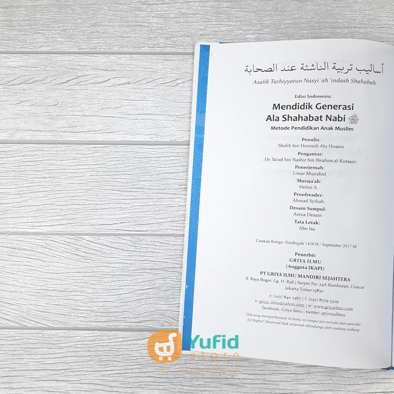 BUKU MENDIDIK GENERASI ALA SHAHABAT NABI (GRIYA ILMU) - Image 3