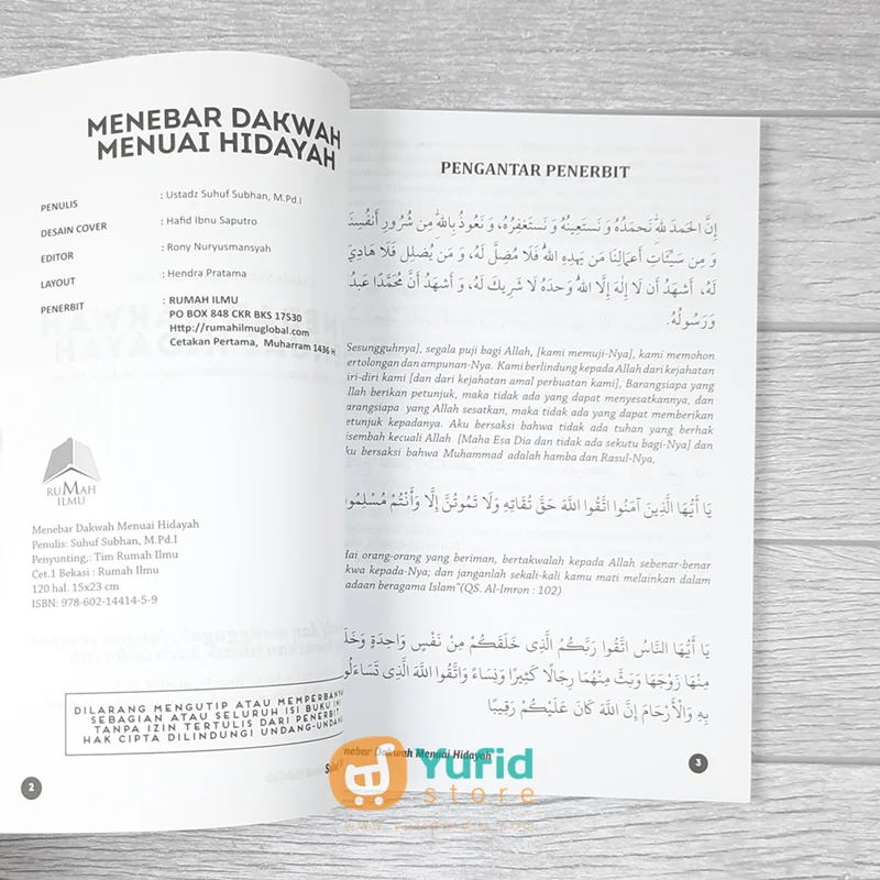 BUKU MENEBAR DAKWAH MENUAI HIDAYAH (RUMAH ILMU) - Image 3