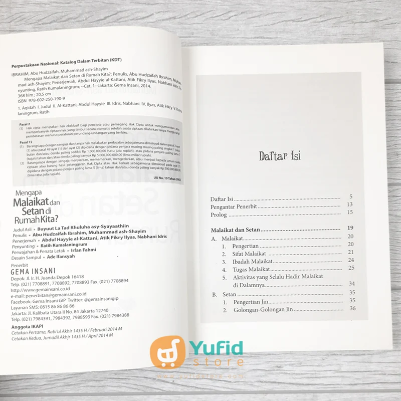 BUKU MENGAPA MALAIKAT DAN SETAN DI RUMAH KITA? (GEMA INSANI) - Image 3