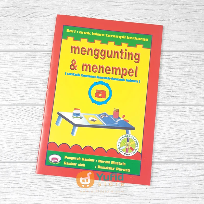 BUKU MENGGUNTING DAN MENEMPEL UNTUK TK A (MARWAH MEDIA)
