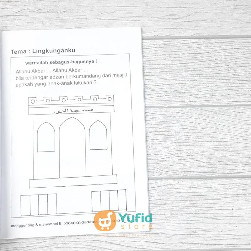 BUKU MENGGUNTING DAN MENEMPEL UNTUK TK B (MARWAH MEDIA) - Image 6