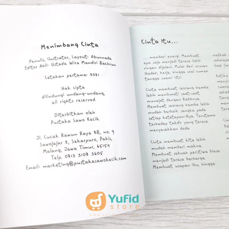 BUKU MENIMBANG CINTA (PUSTAKA SAWO KECIK) - Image 3
