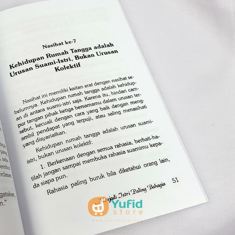 Buku Menjadi Istri Paling Bahagia (Pustaka at-Tazkia) - Image 8