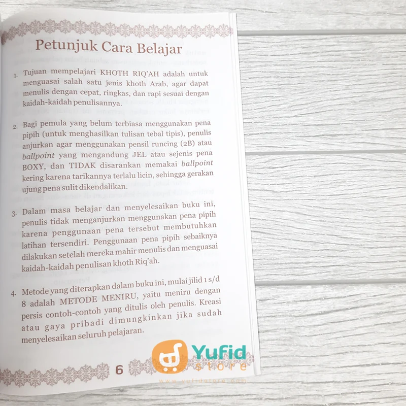 Buku Menulis Cepat dan Indah Dengan Khoth Riqah 8 Jilid (Attuqa) - Image 4