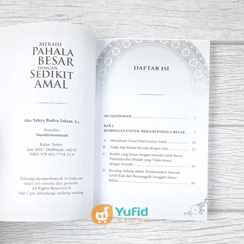 BUKU MERAIH PAHALA BESAR DENGAN SEDIKIT AMAL (NASHIRUSSUNNAH) - Image 3