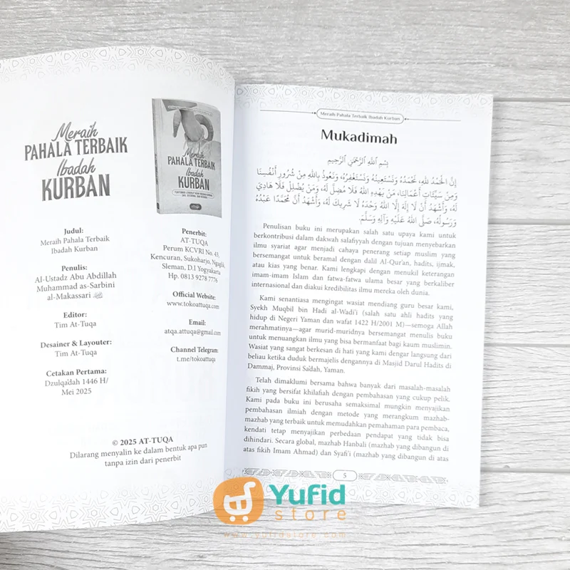 BUKU MERAIH PAHALA TERBAIK IBADAH KURBAN - TUNTUNAN LENGKAP AGAR IBADAH KURBAN SAH, DITERIMA DAN BERKAH (ATTUQA) - Image 3
