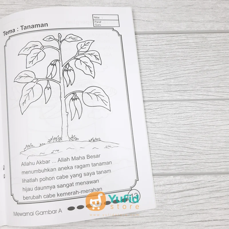 Buku Mewarnai Gambar 2 Jilid Untuk Taman Kanak-Kanak Islam (Marwah Media) - Image 8