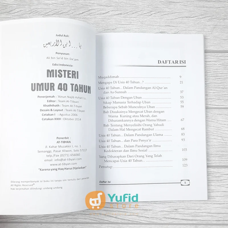 BUKU MISTERI UMUR 40 TAHUN (AT-TIBYAN) - Image 3
