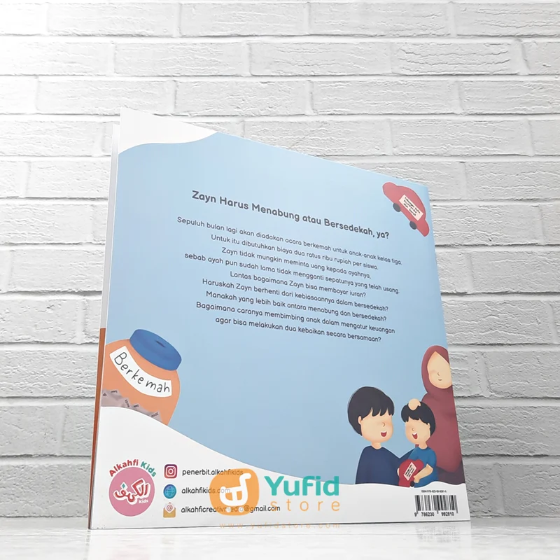 BUKU MUAMALAH SERIES FOR KIDS - ZAYN HARUS MENABUNG ATAU BERSEDEKAH YA? (ALKAHFI KIDS) - Image 2
