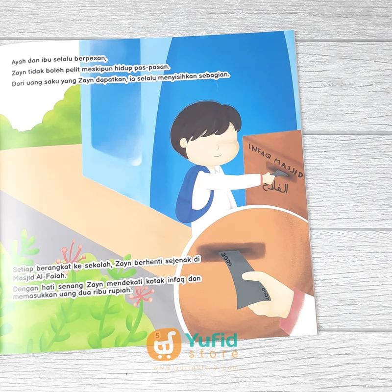 BUKU MUAMALAH SERIES FOR KIDS - ZAYN HARUS MENABUNG ATAU BERSEDEKAH YA? (ALKAHFI KIDS) - Image 5