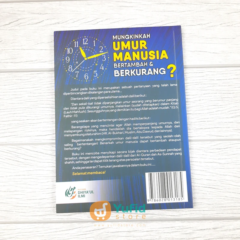 Buku Mungkinkah Umur Manusia Bertambah Dan Berkurang (Dhiyaul Ilmi) - Image 2