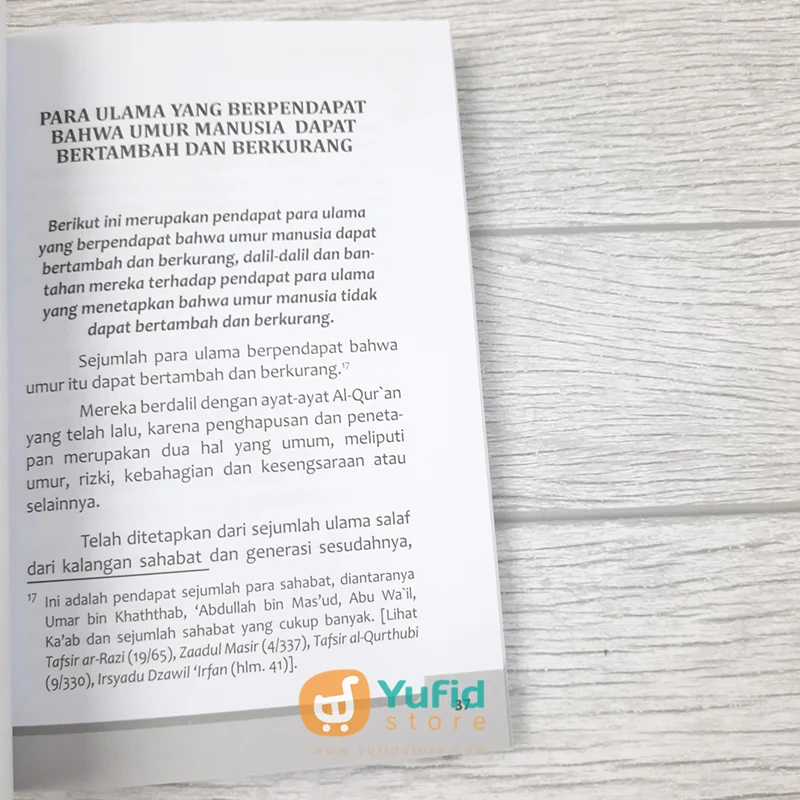 Buku Mungkinkah Umur Manusia Bertambah Dan Berkurang (Dhiyaul Ilmi) - Image 8