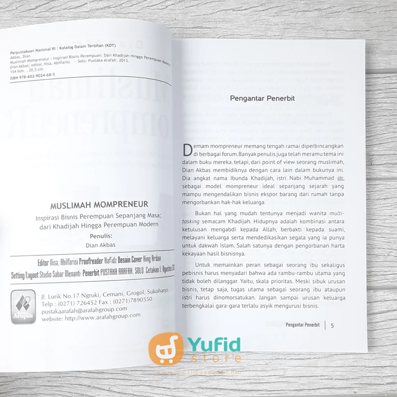 BUKU MUSLIMAH MOMPRENEUR (PUSTAKA ARAFAH) - Image 3
