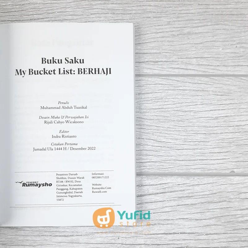 BUKU MY BUCKET LIST BERHAJI (RUMAYSHO) - Image 3