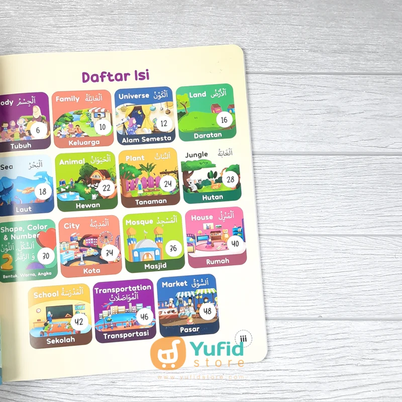 BUKU MY FIRST 500 ENGLISH AND ARABIC WORDS 3 BAHASA (MAALIK KIDS) - Image 5